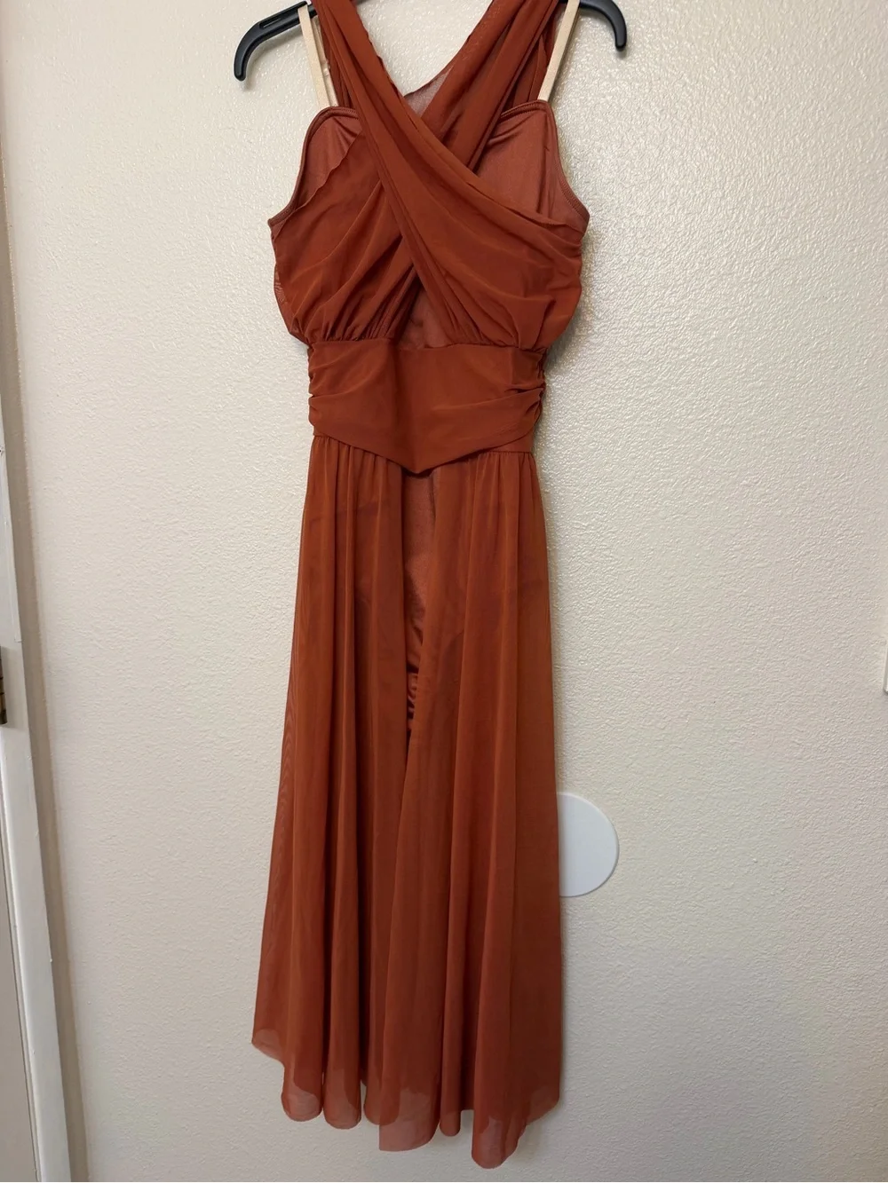 Weissman Dance Costume lyrical copper orange People Help The People 13081 MA